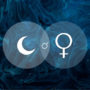 Luna în conjuncție cu Venus