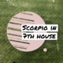 Scorpio in 7th house